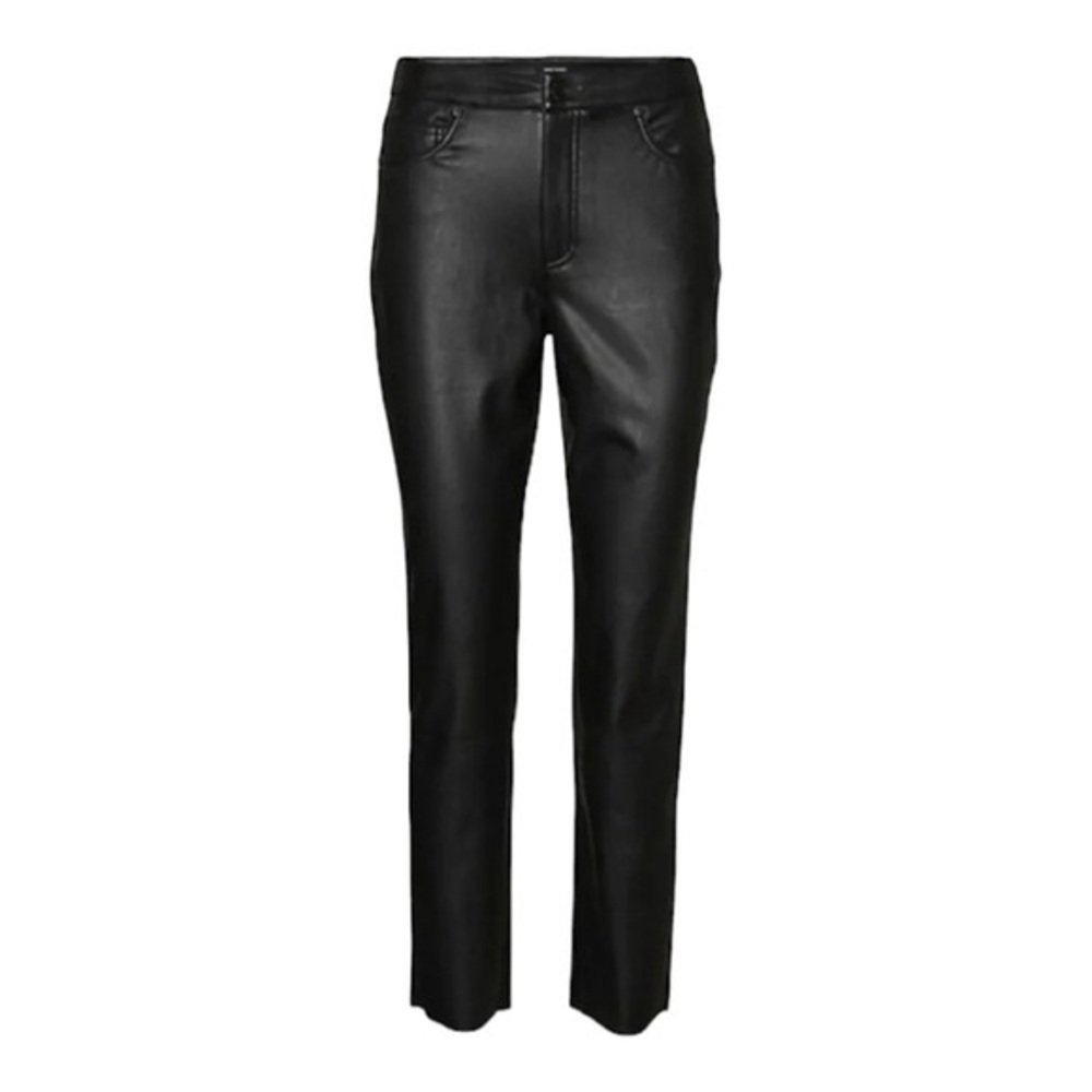 VERO MODA Brenda High Rise Straight PU Pants